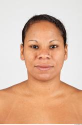 Head Woman Black Overweight Female Studio Poses